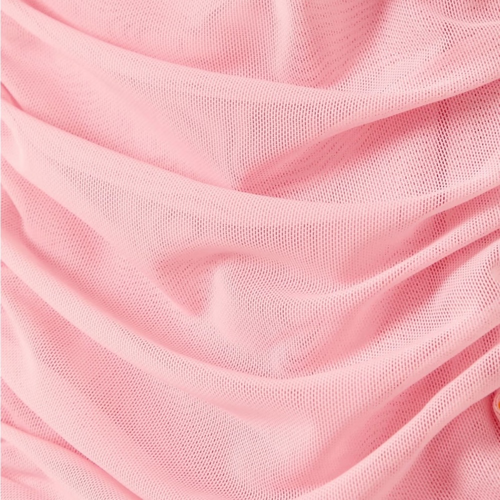 MARYSIA SWIM Ruched Mini Dress Powder Pink Large - Picture 3 of 14